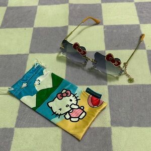 Hello Kitty Sunglasses with Red and Blue Accents